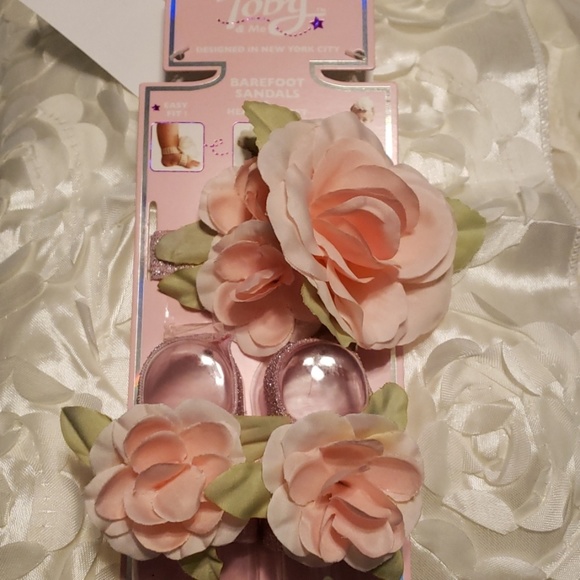 Barefoot sandal and headband set - Picture 1 of 3